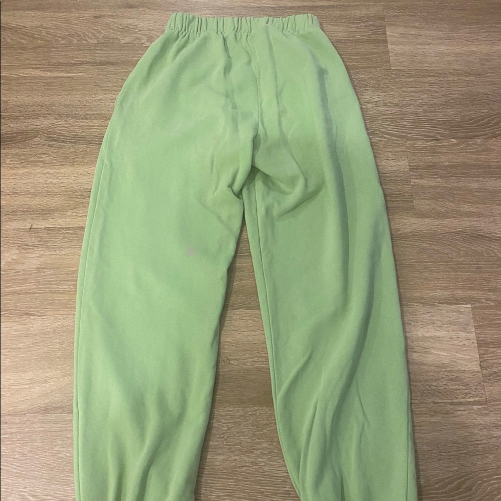 brandy melville rare green sweatpants